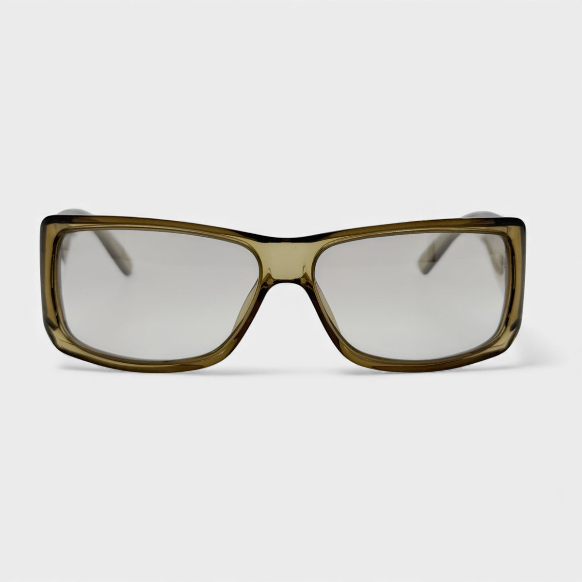 Yves Saint Laurent Olive Sunglasses Yves Saint Laurent Vintage Olive Green Rectangle Sunglasses  main image 4