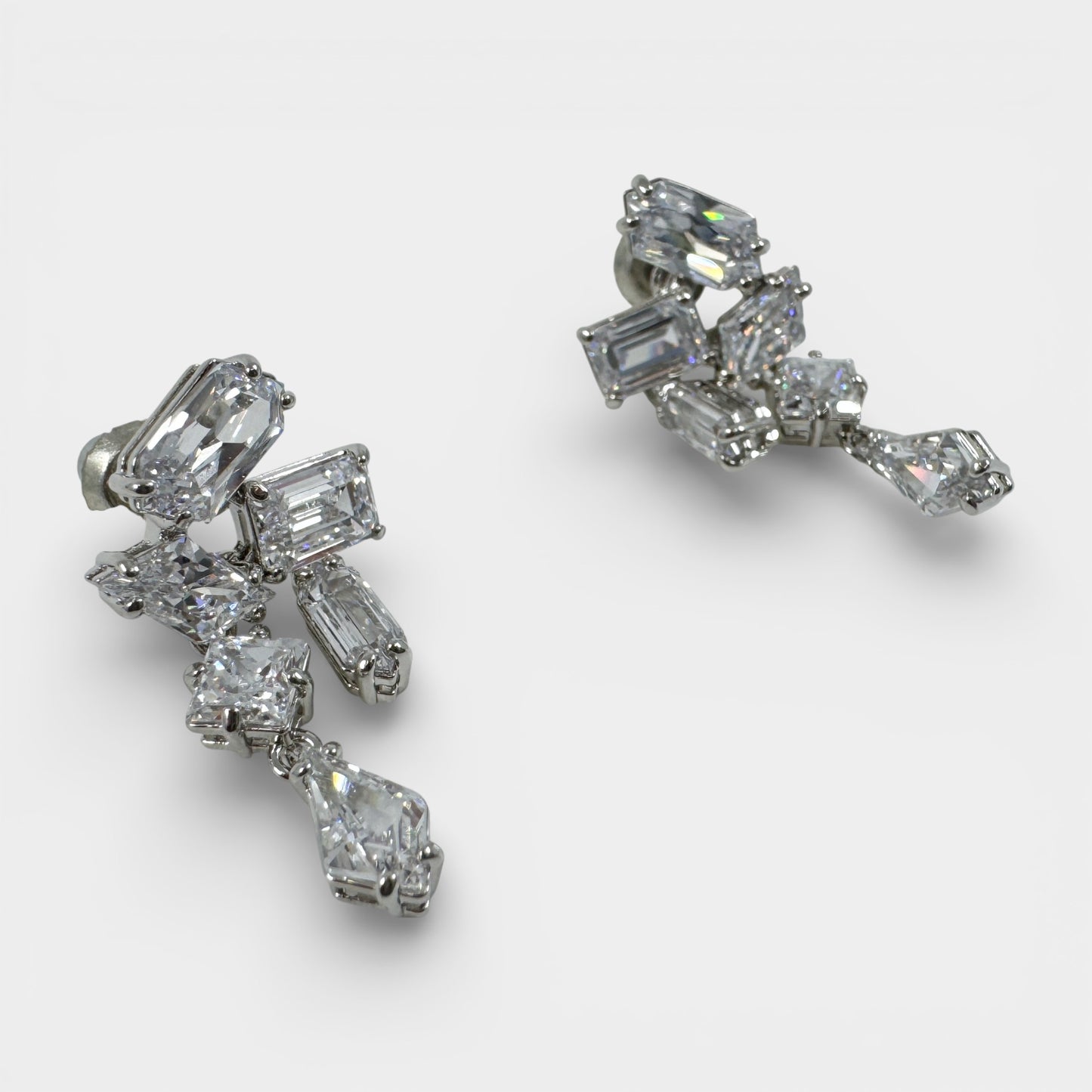 Swarovski Mesmera White Crystal Rhodium Plated Earrings [5665825]