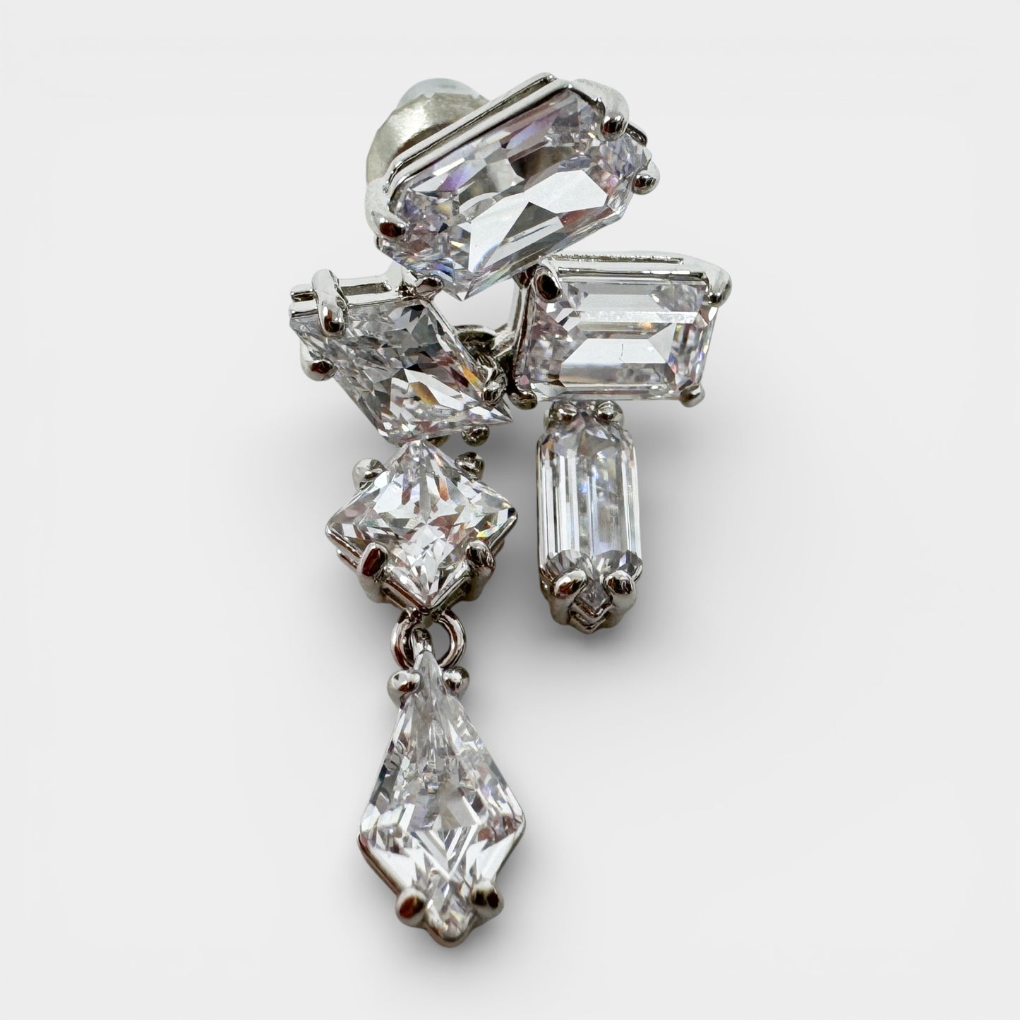 Swarovski Mesmera White Crystal Rhodium Plated Earrings [5665825]