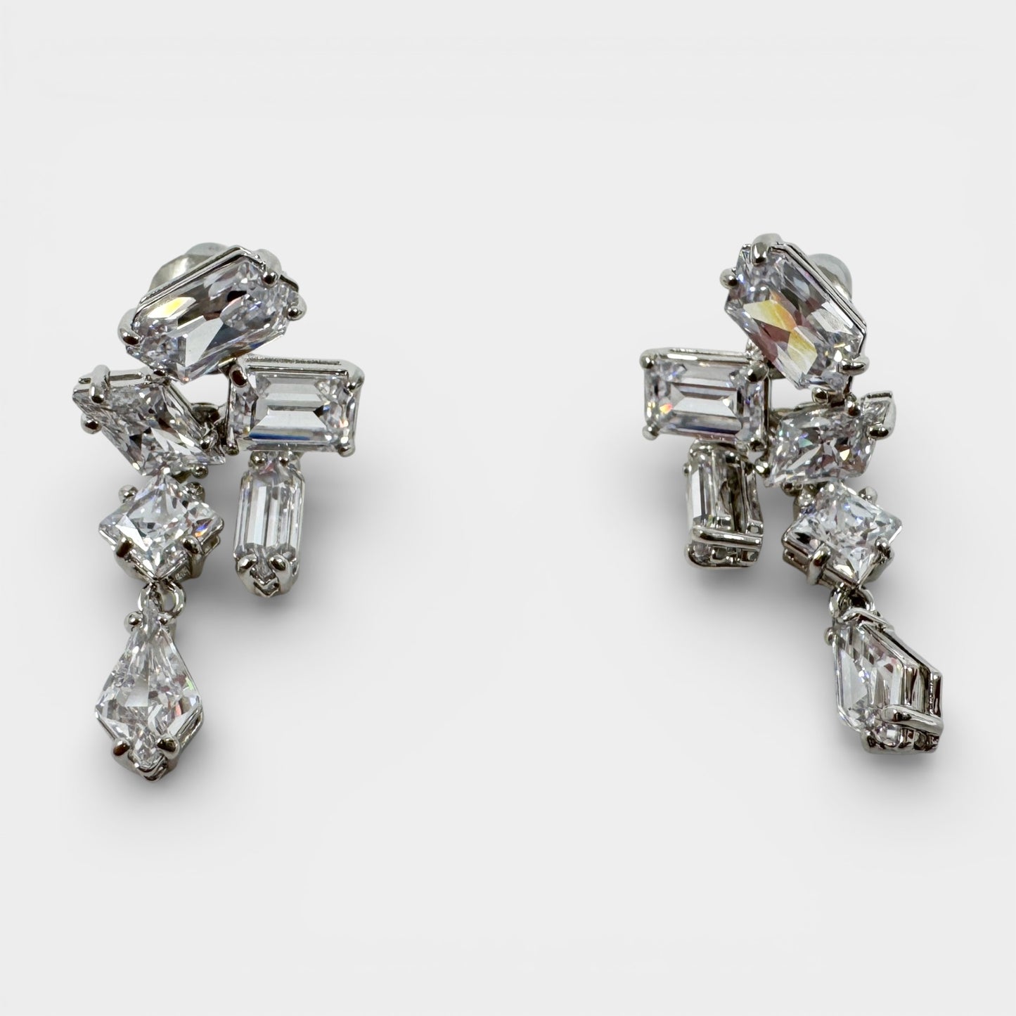 Swarovski Mesmera White Crystal Rhodium Plated Earrings [5665825]