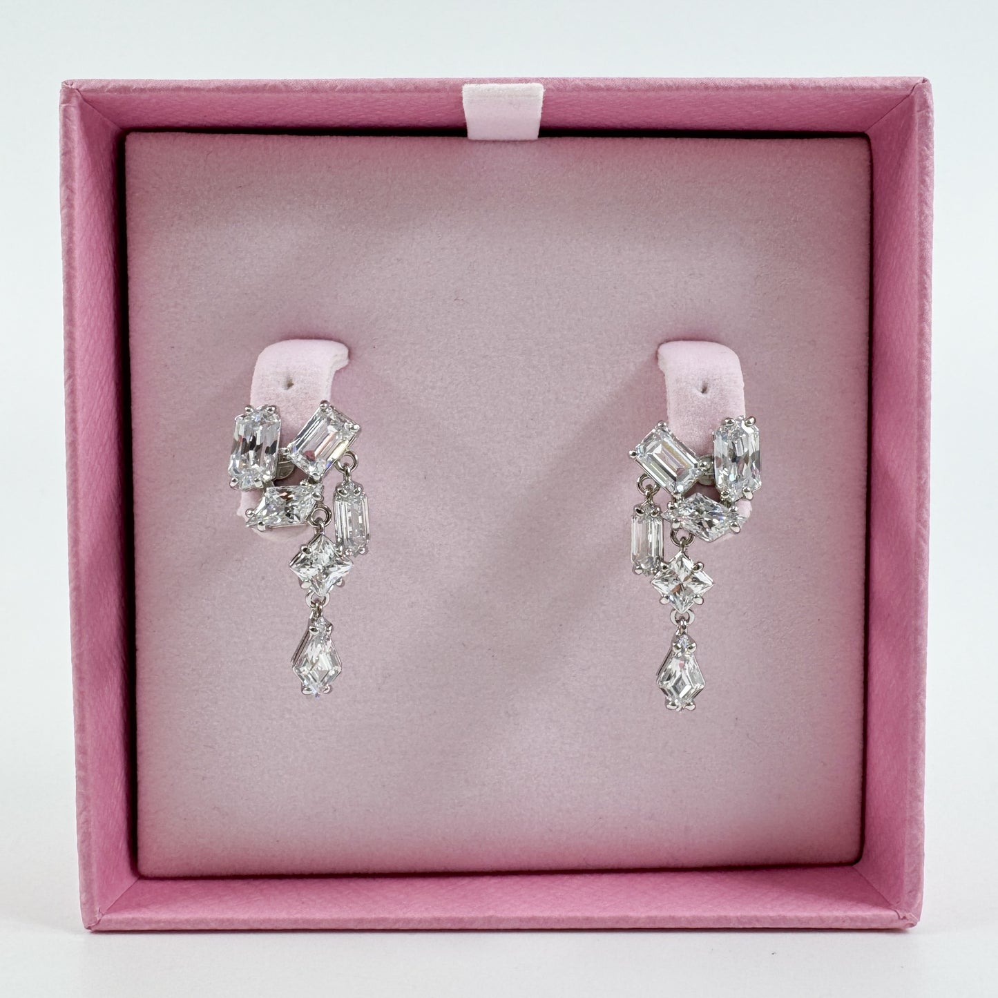 Swarovski Mesmera White Crystal Rhodium Plated Earrings [5665825]