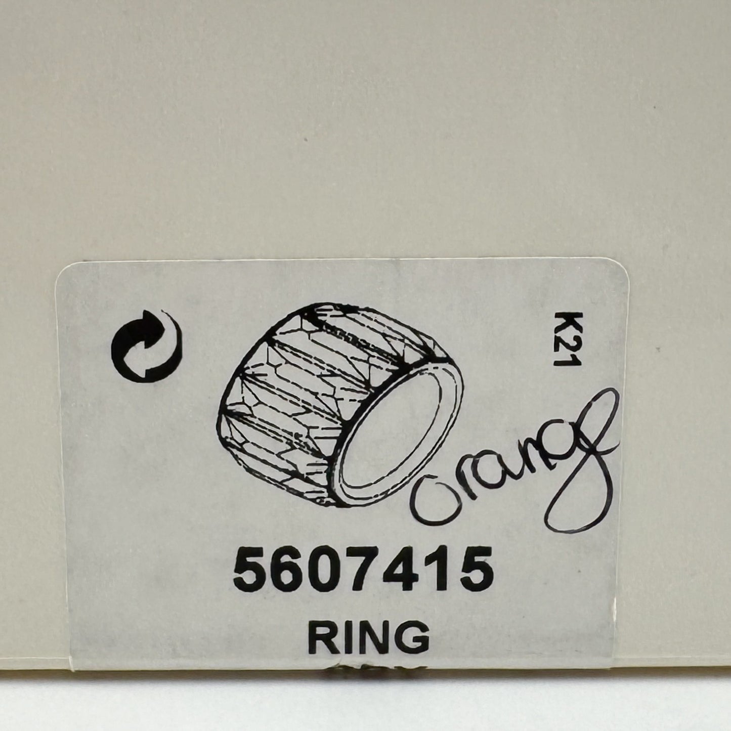 Swarovski Pink Orange Crystal Ring Size 58 [5607415]