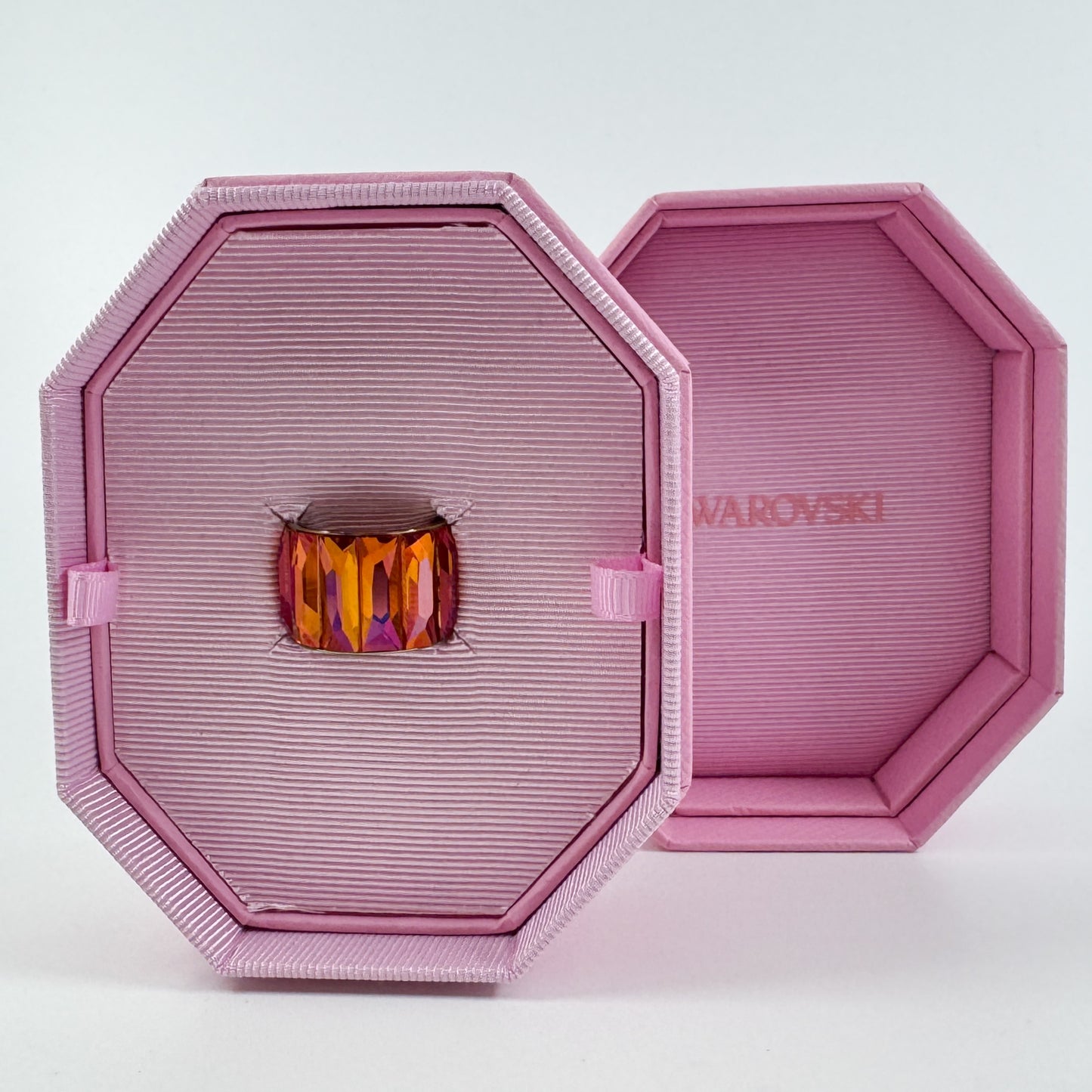 Swarovski Pink Orange Crystal Ring Size 58 [5607415]