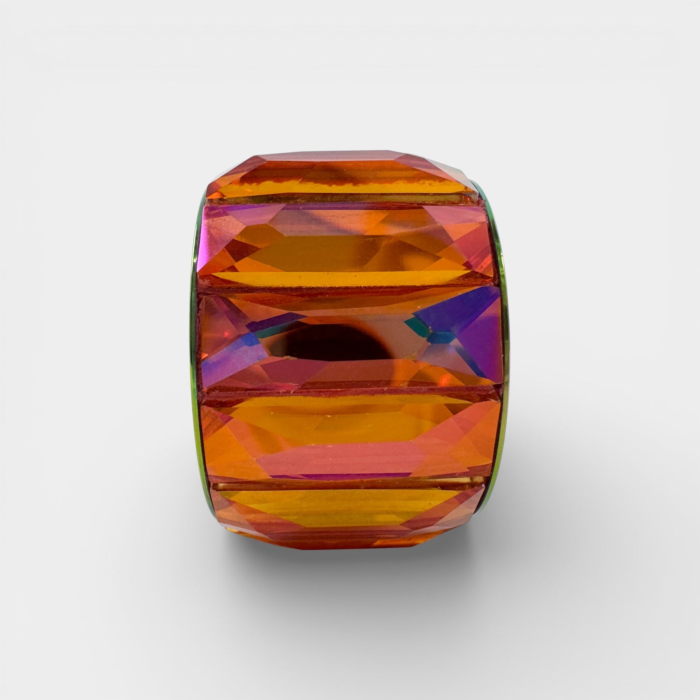 Swarovski Pink Orange Crystal Ring Size 58 [5607415]