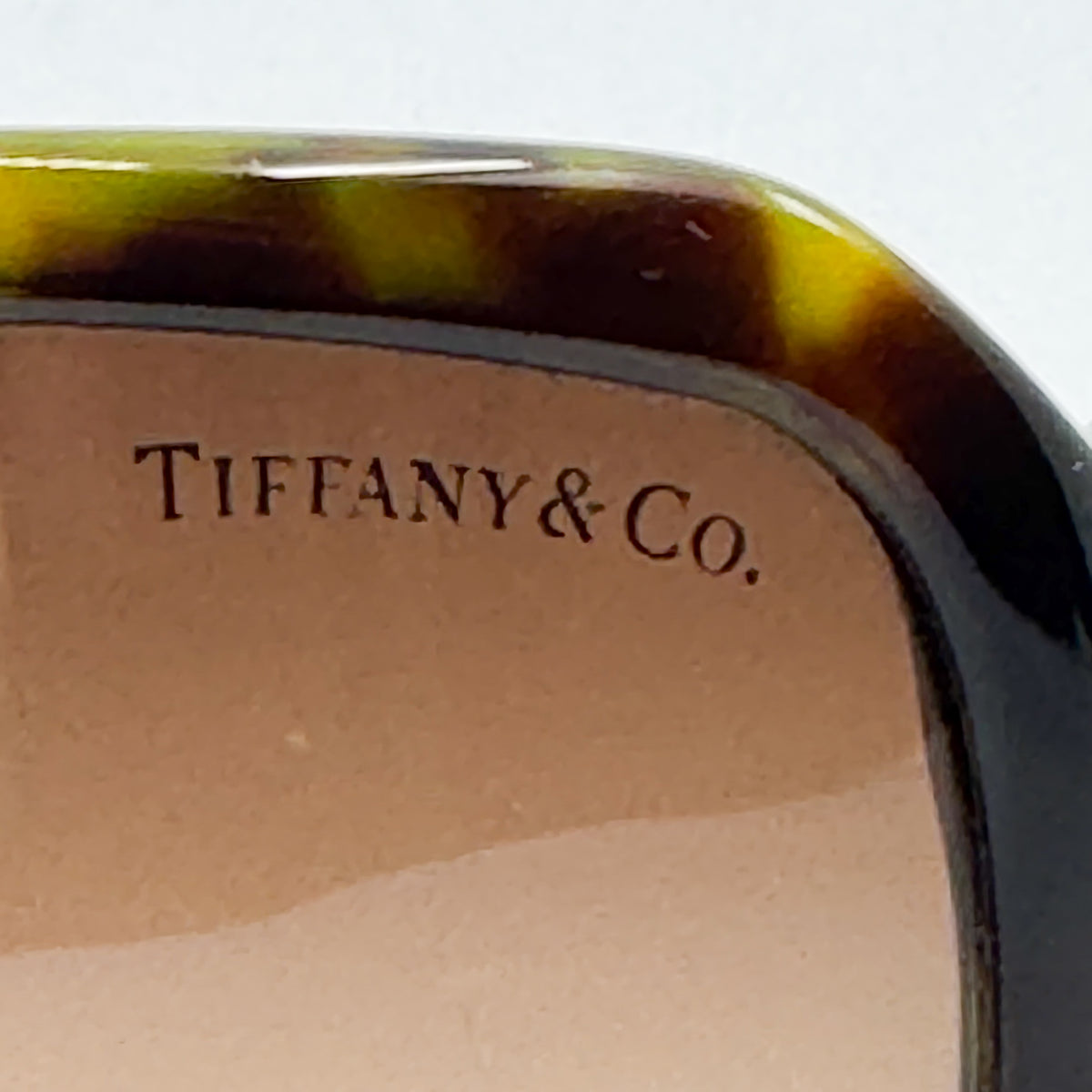 Tiffany & Co. Brown Tortoiseshell Rectangle Sunglasses [TF4023]