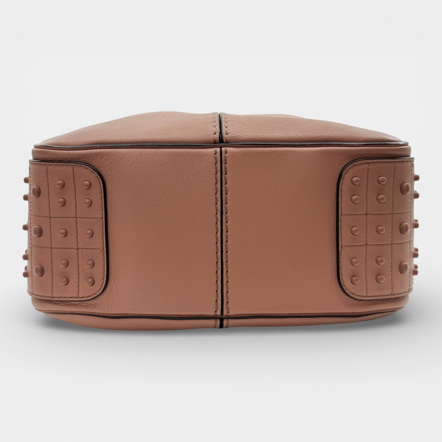 Tod's Peach Pink Leather Micky Hobo Shoulder Bag