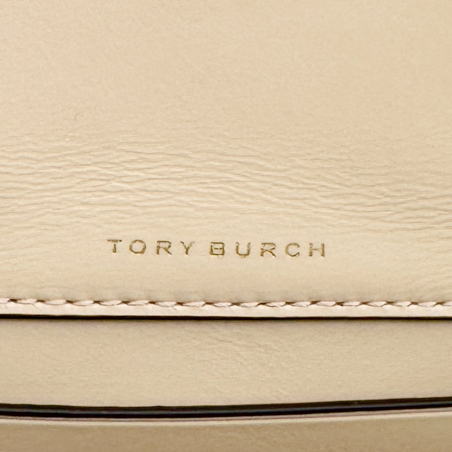 Tory Burch Apricot Leather Kira Diamond Quilt Mini Flap Bag [NEW]