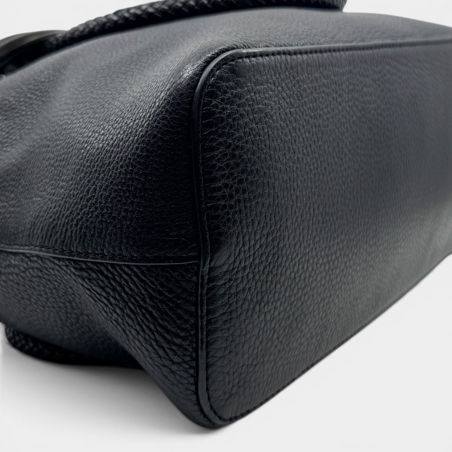 Tory Burch Black Leather Taylor Satchel Bag
