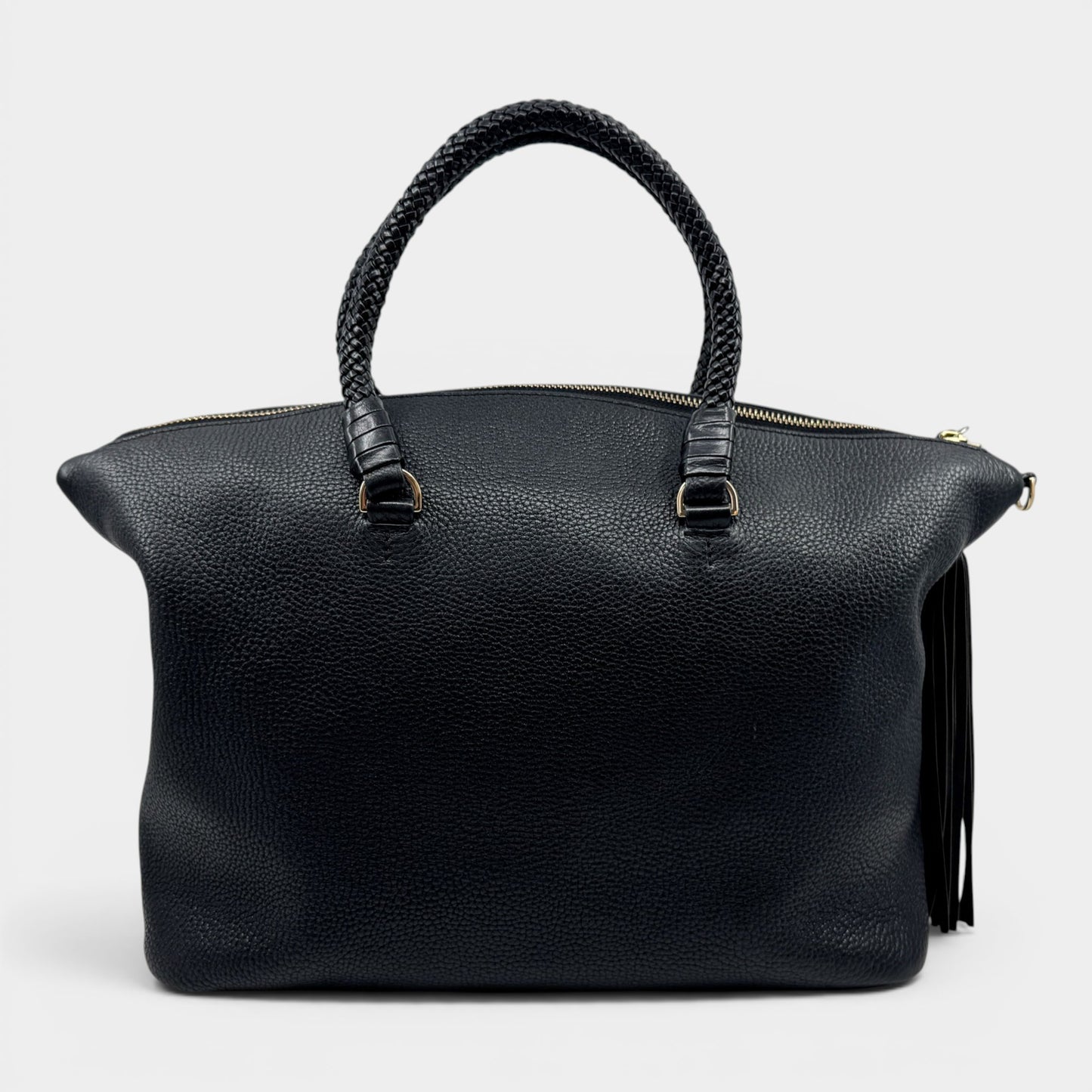 Tory Burch Black Leather Taylor Satchel Bag