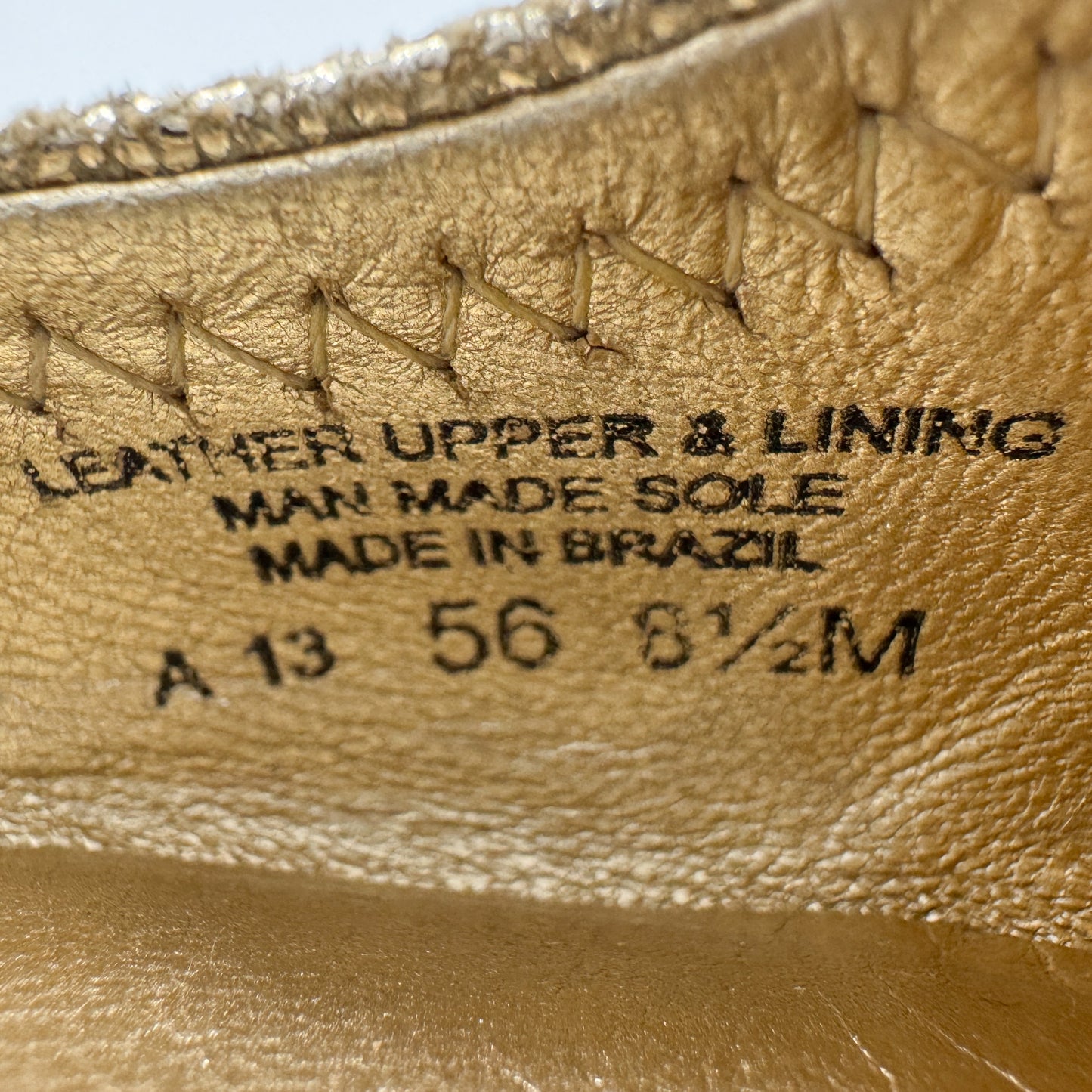 Tory Burch Gold Logo Ballet Flats Shoes AU8.5 ~ EU39