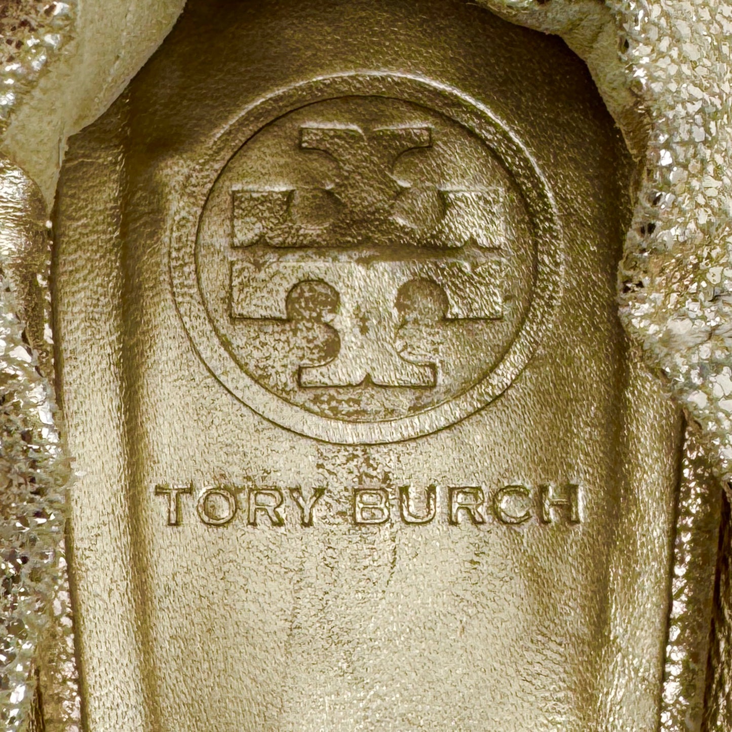 Tory Burch Gold Logo Ballet Flats Shoes AU8.5 ~ EU39