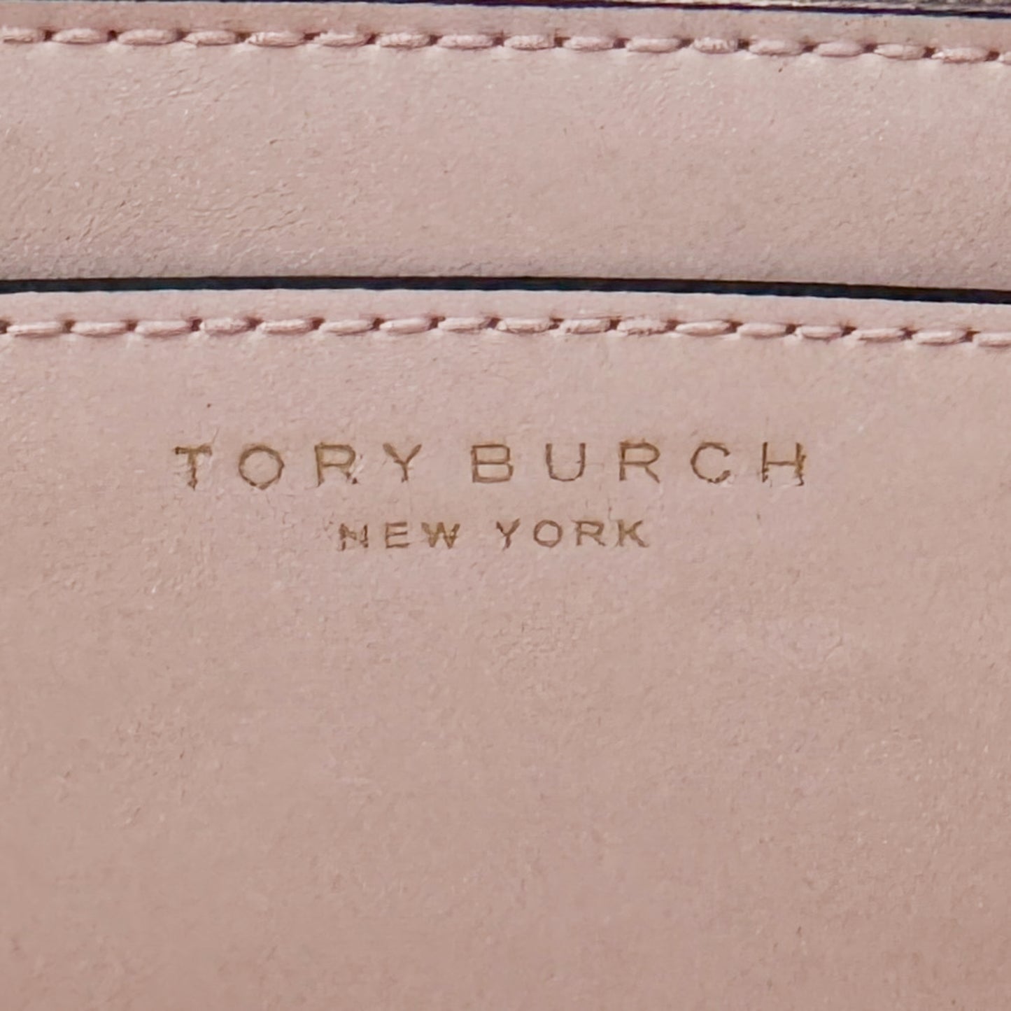 Tory Burch Dusted Pink Geo Logo Zip Tote Bag [NEW]