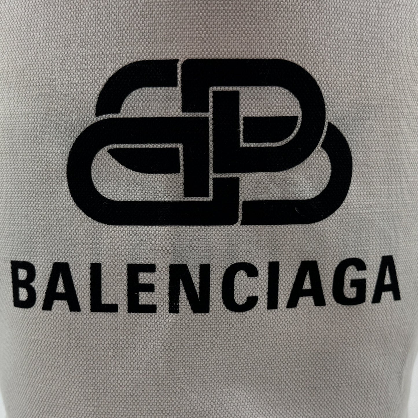 Balenciaga Black Natural Wave Small Bucket Tote Bag
