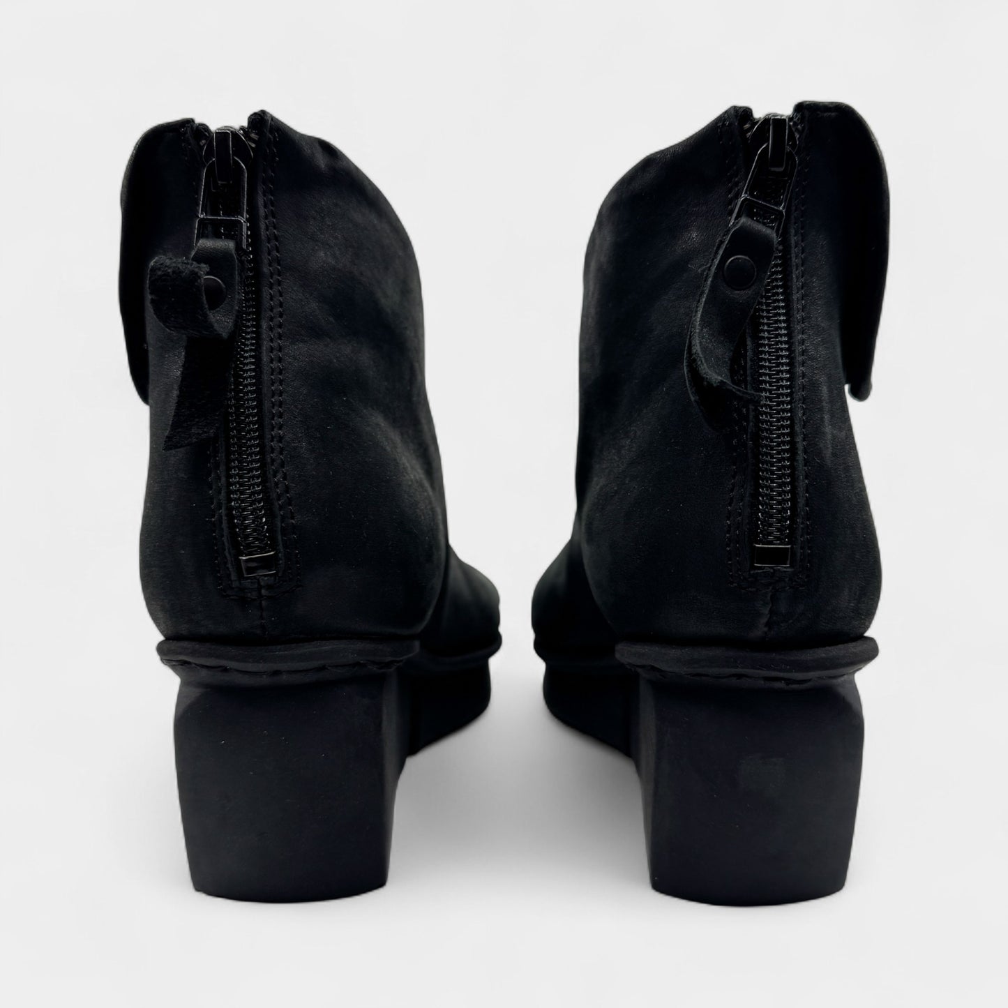 Trippen Galaxy Black Open Toes Wedge Ankle Boots EU40 ~ AU9