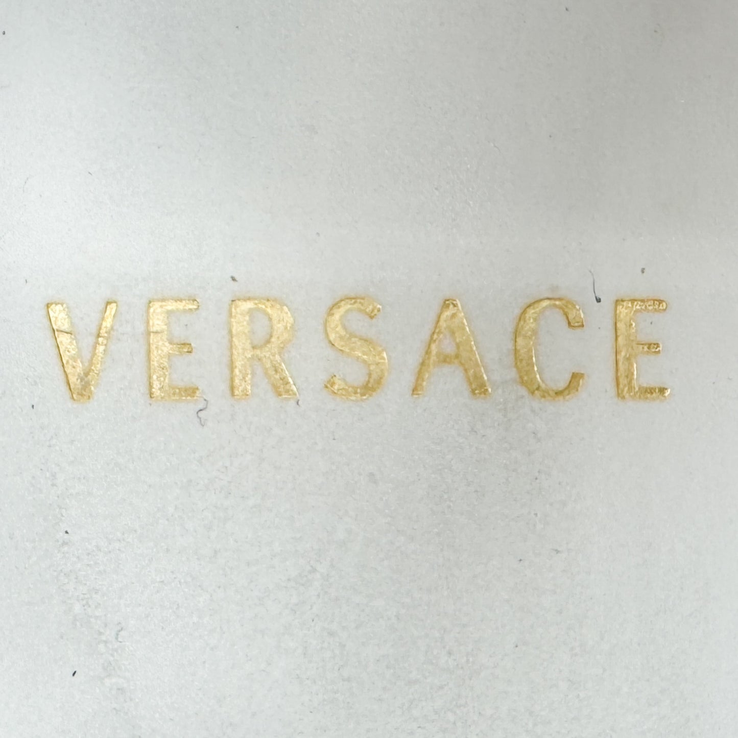 Versace White Leather Pink Medusa Low Top Sneakers EU38 ~ AU7