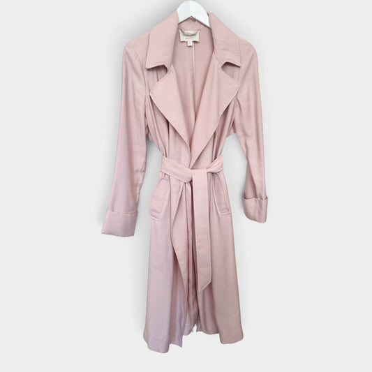 Viktoria & Woods Light Pink Bamboo Blend Trench Coat 1 ~ Small