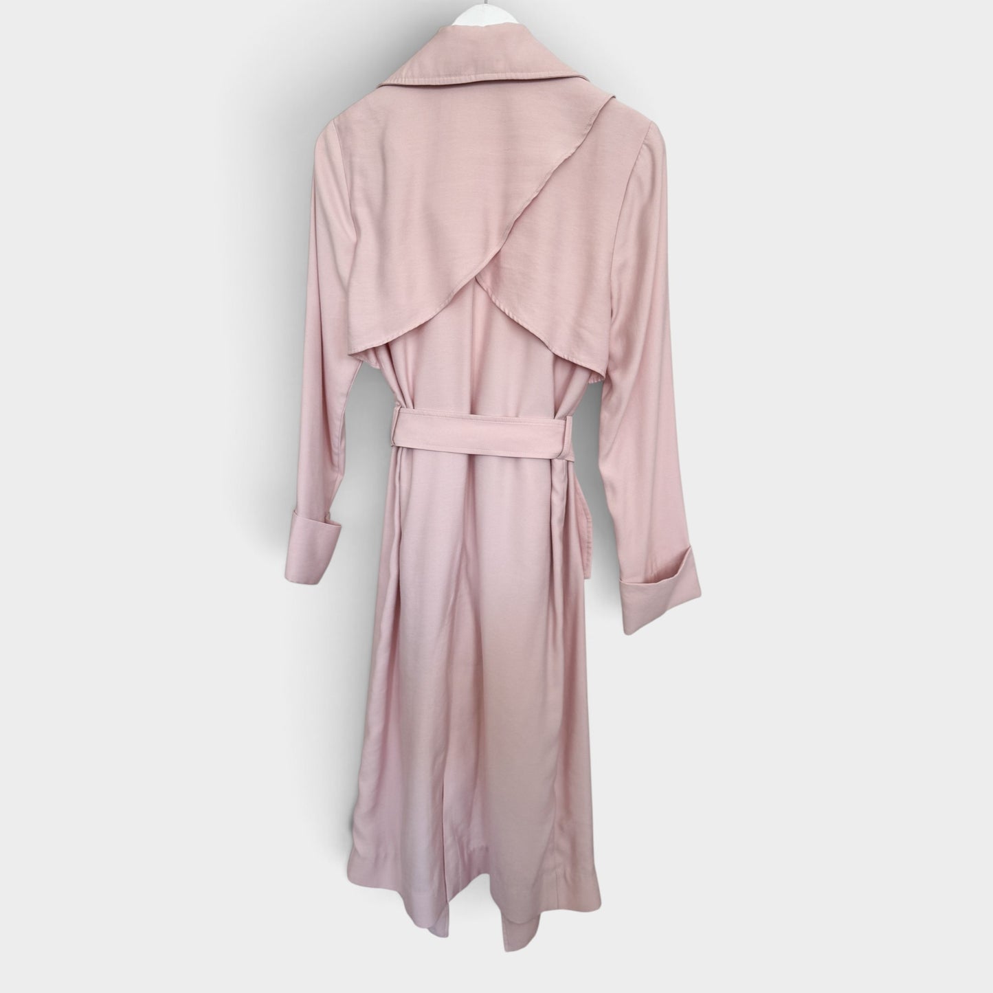 Viktoria & Woods Light Pink Bamboo Blend Trench Coat 1 ~ Small