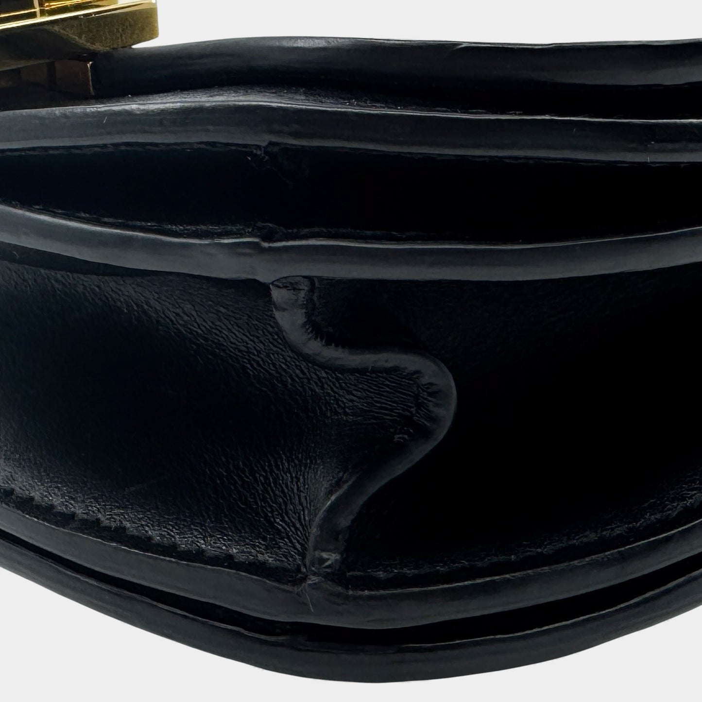 Victoria Beckham Black Half Moon Crossbody Bag