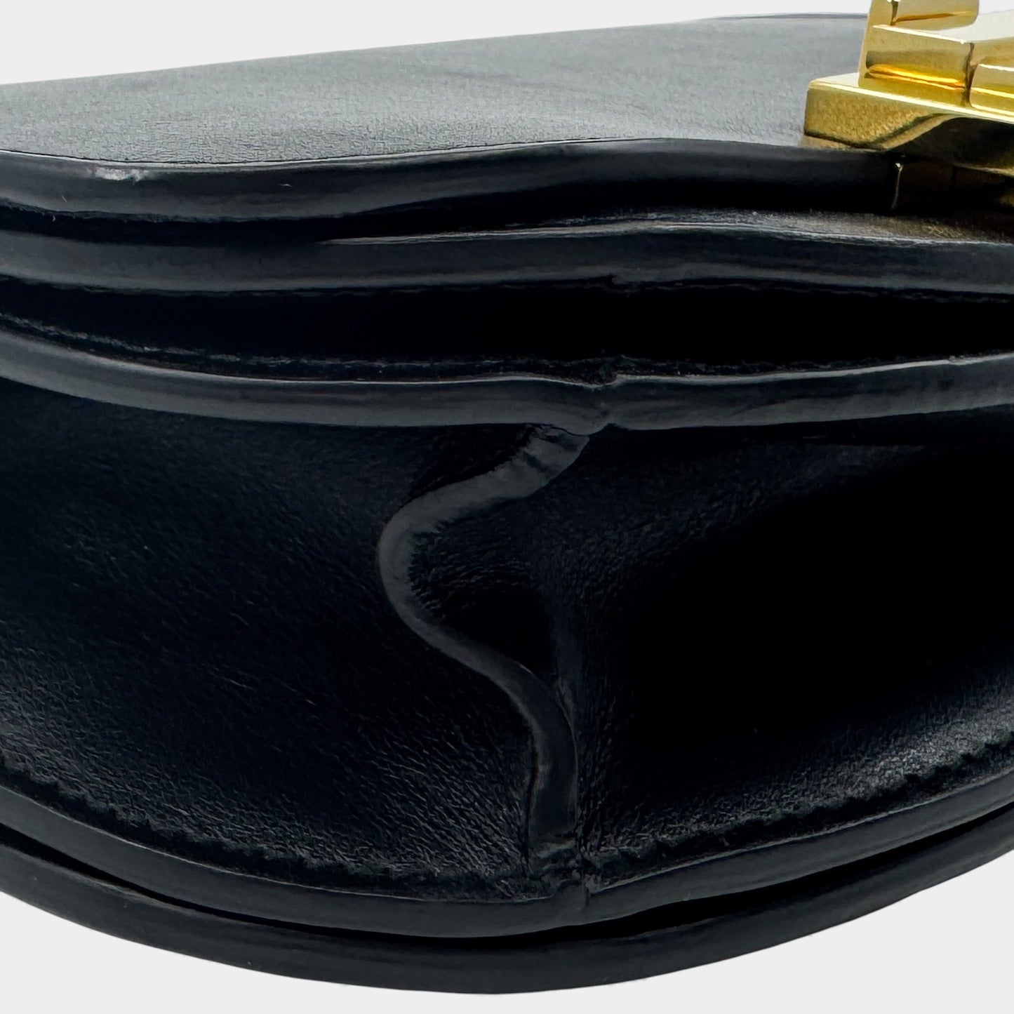 Victoria Beckham Black Half Moon Crossbody Bag