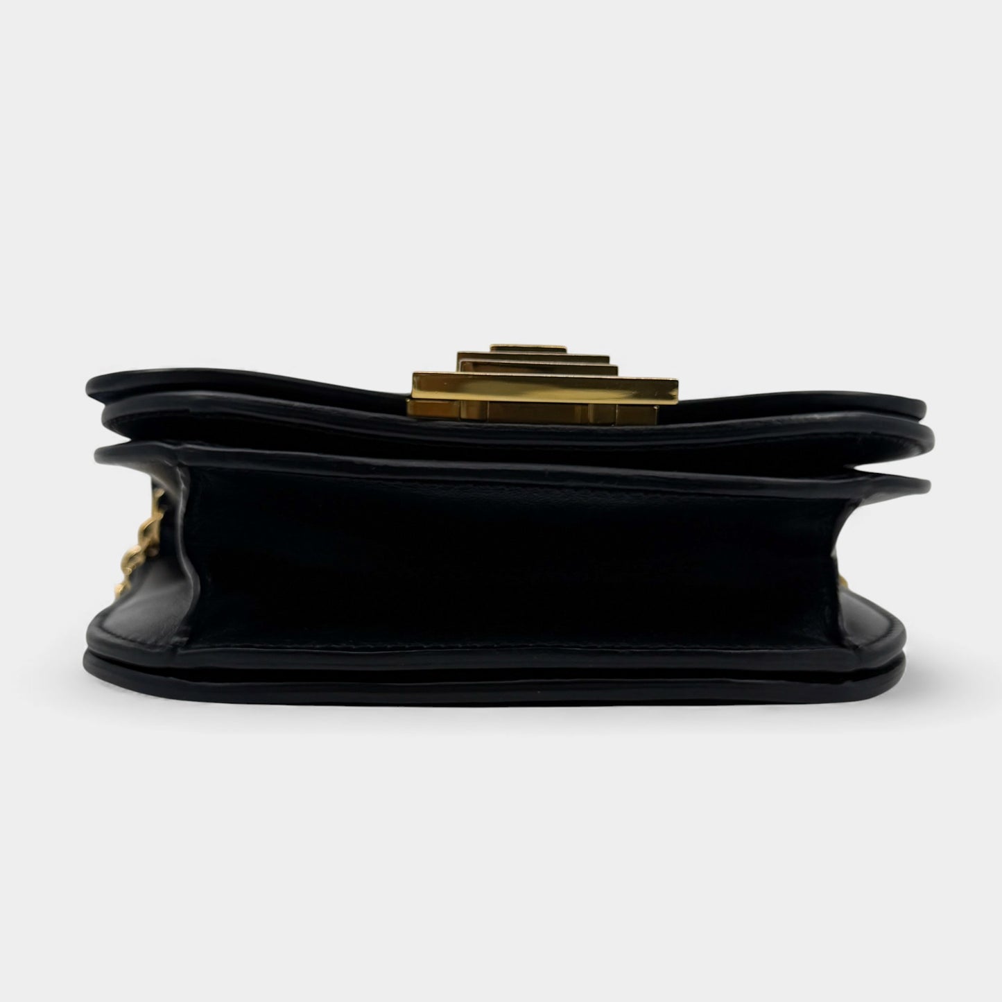 Victoria Beckham Black Half Moon Crossbody Bag