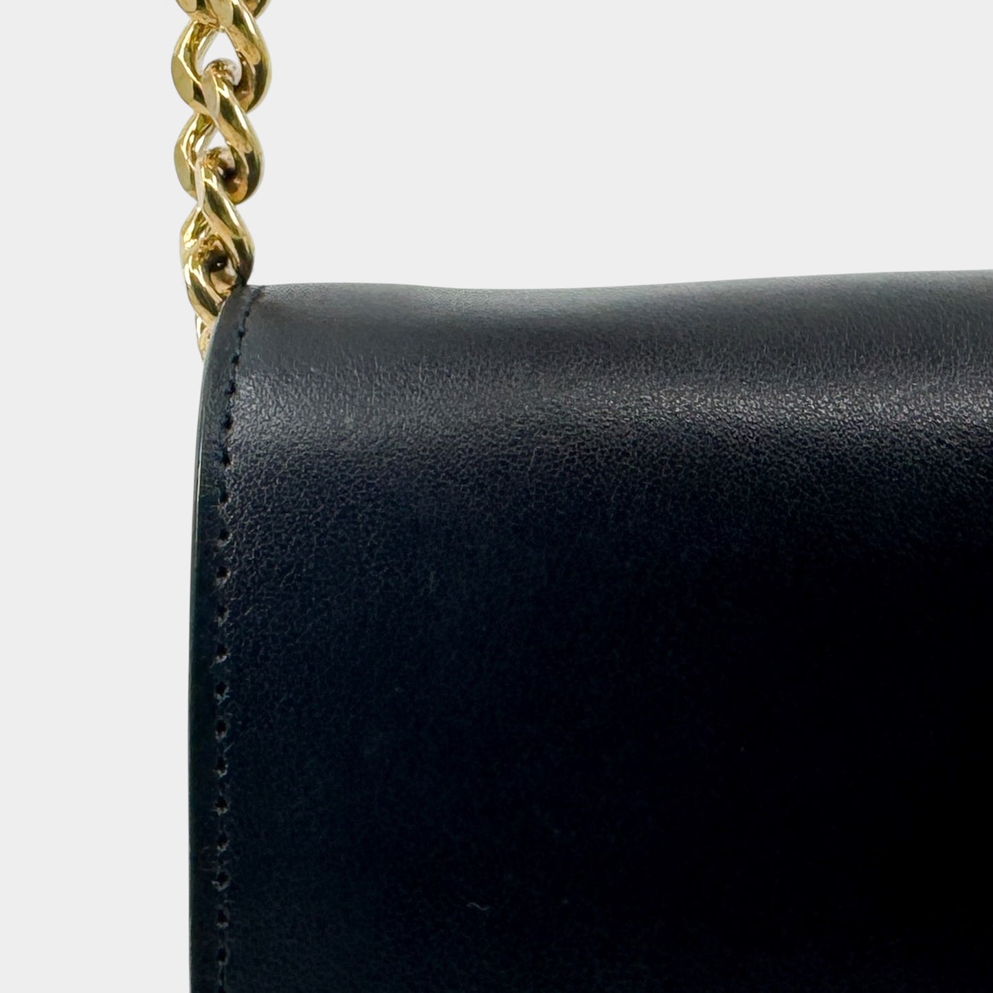 Victoria Beckham Black Half Moon Crossbody Bag