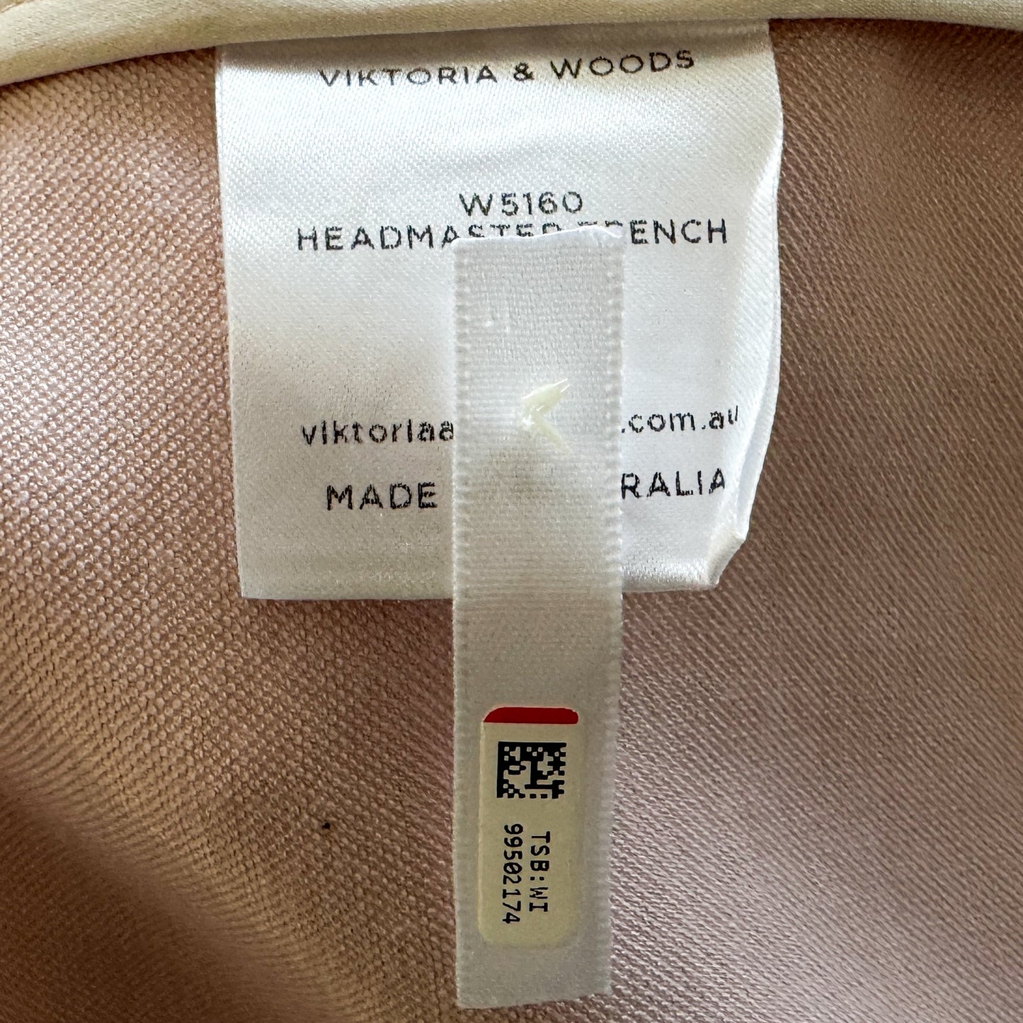 Viktoria & Woods Light Pink Bamboo Blend Trench Coat 1 ~ Small