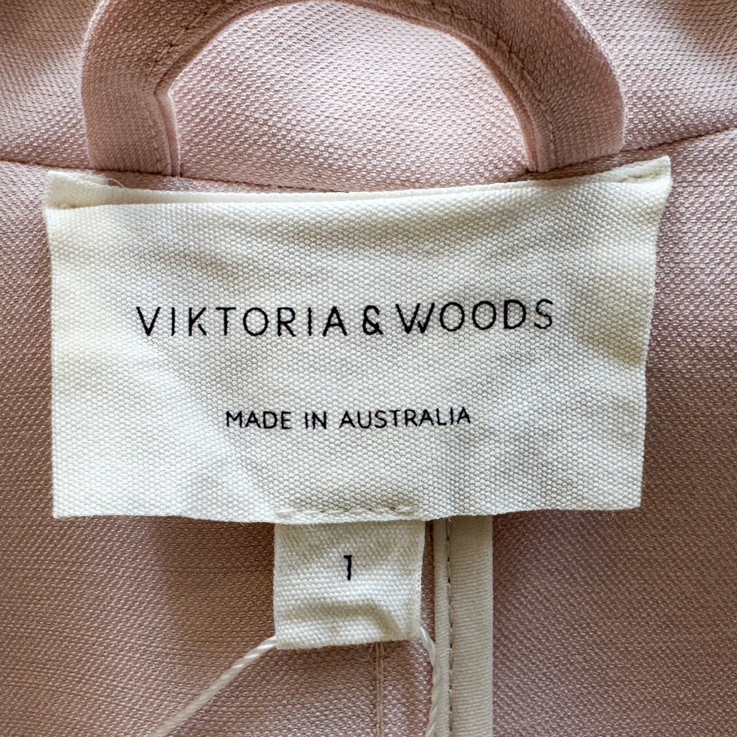 Viktoria & Woods Light Pink Bamboo Blend Trench Coat 1 ~ Small