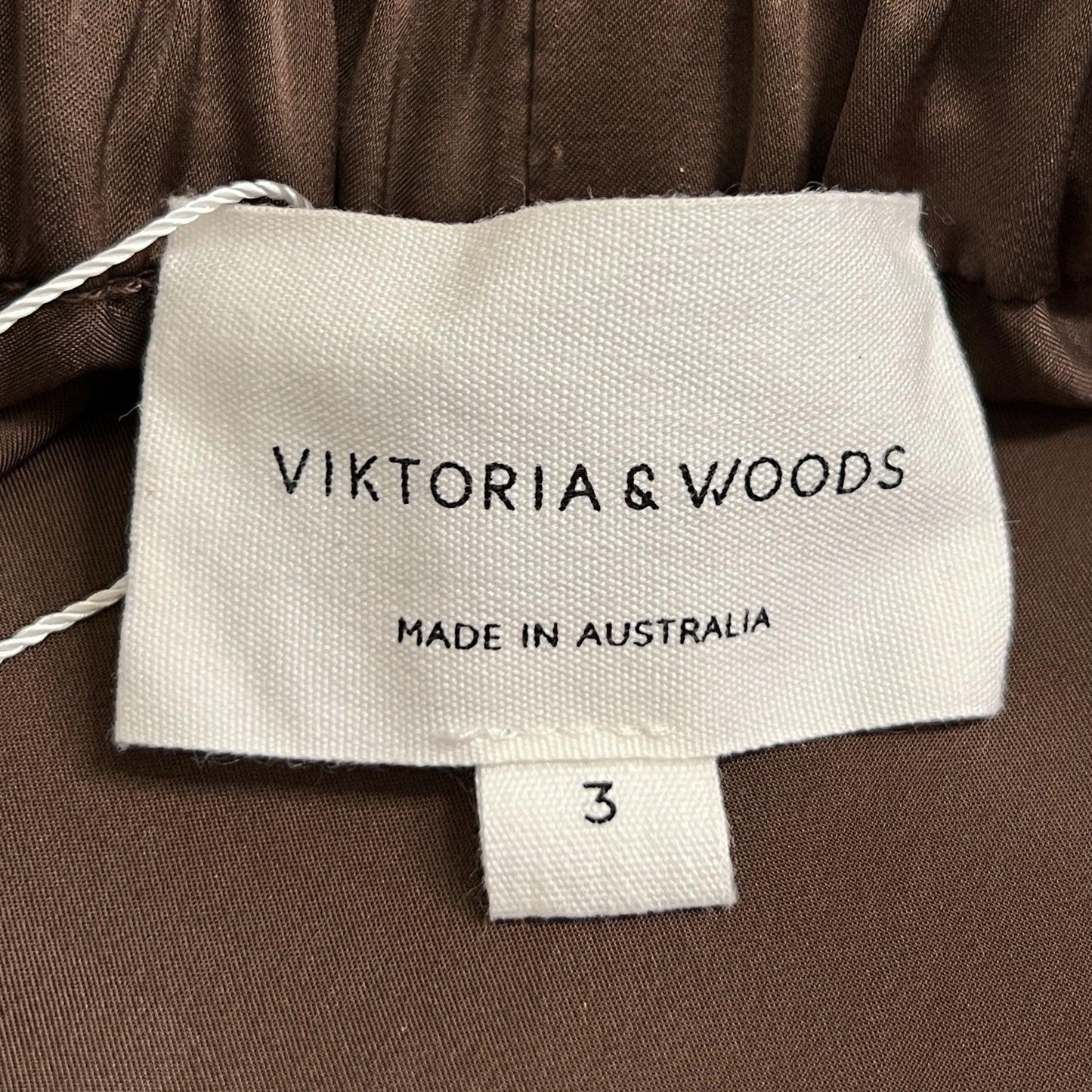 Viktoria & Woods Chocolate Cupro Pilot Pants AU12 ~ 3