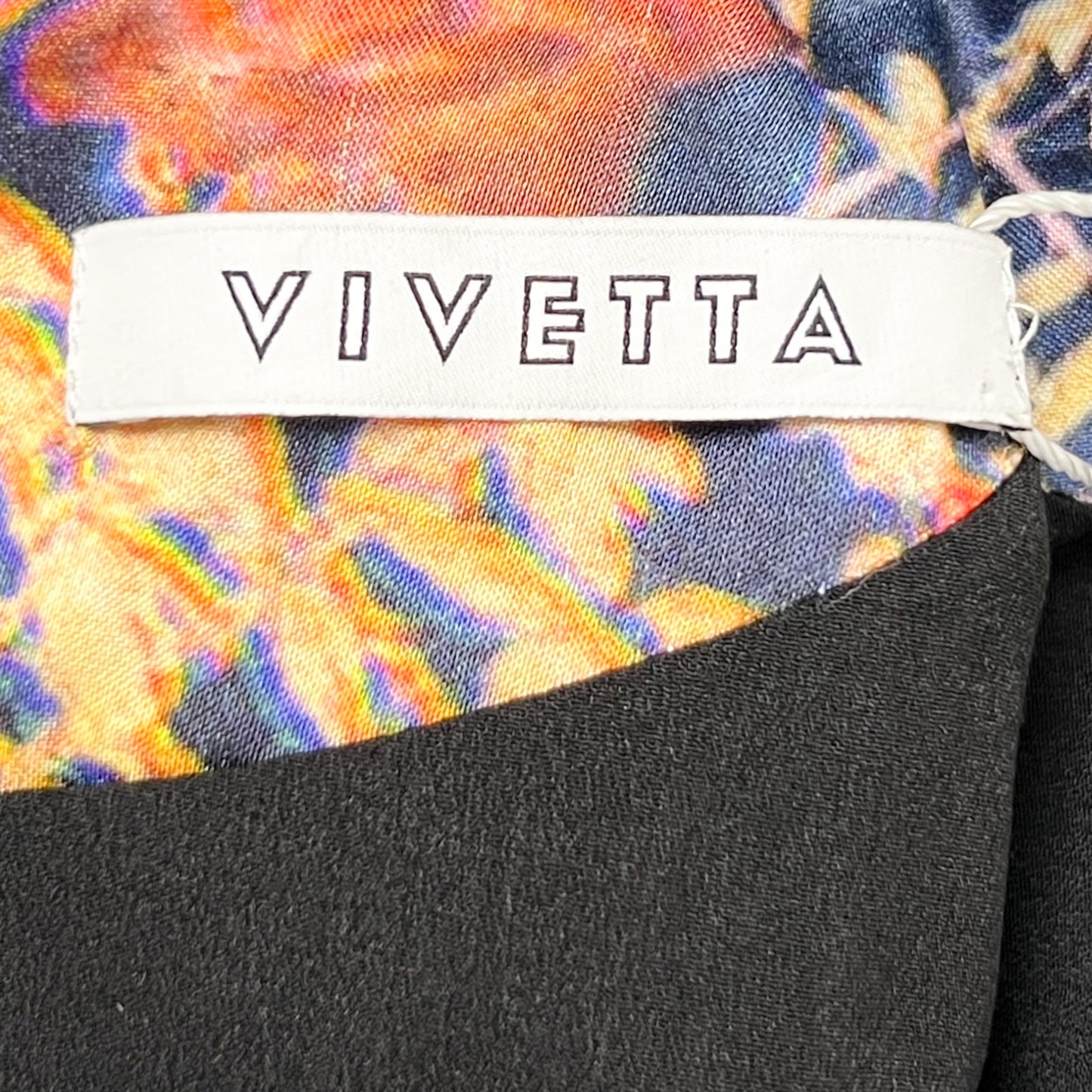 Vivetta Multicoloured Floral & Patchwork Print Satin Maxi Dress Medium ~ AU12-14