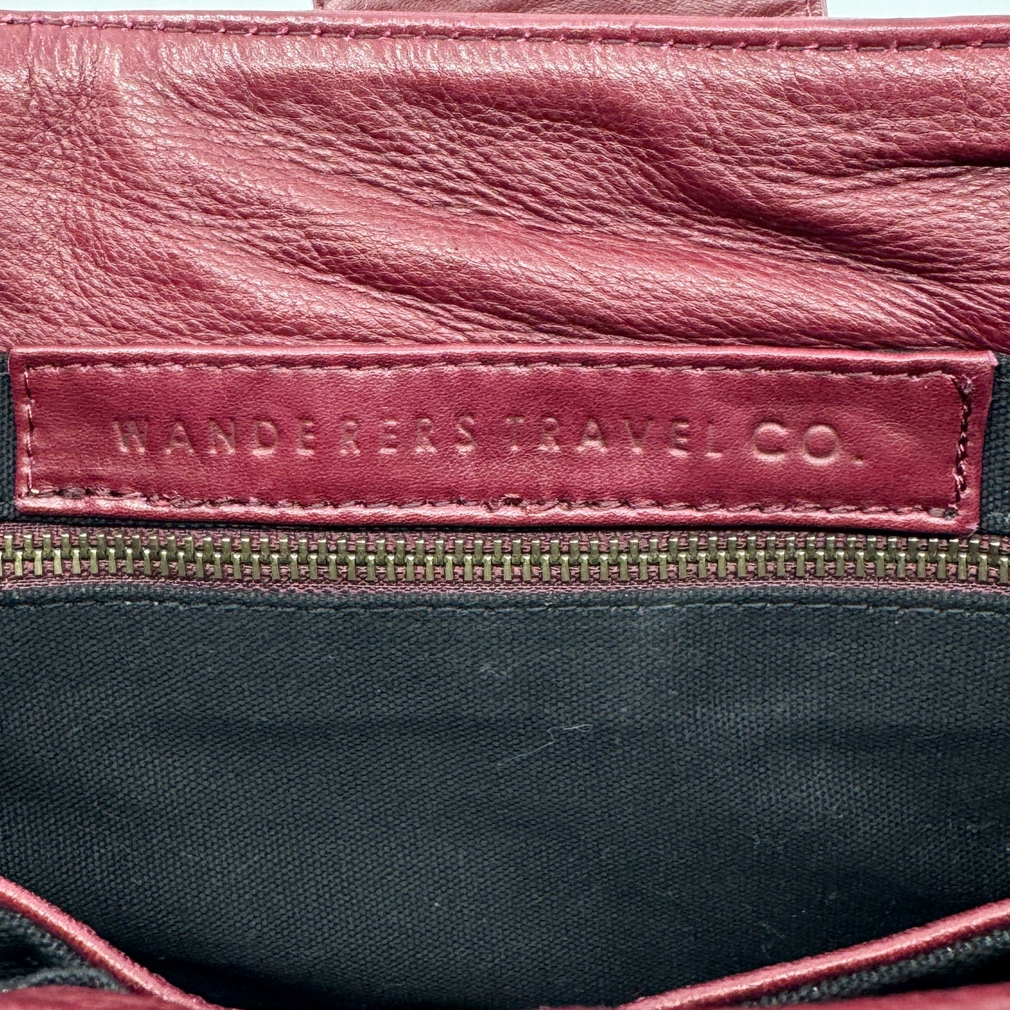 Wanderers Burgundy Red Leather Luxembourg Top Handle Handbag