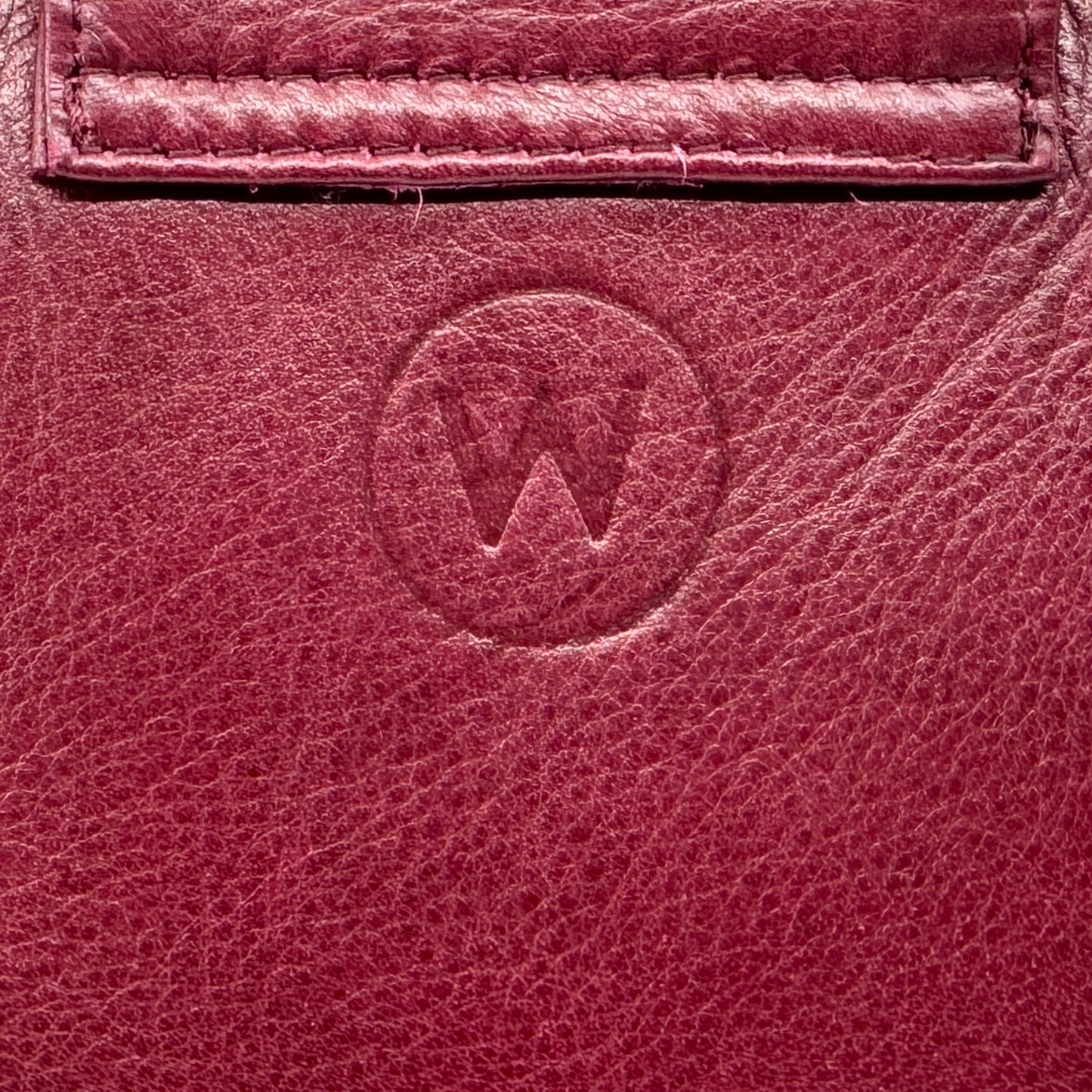 Wanderers Burgundy Red Leather Luxembourg Top Handle Handbag