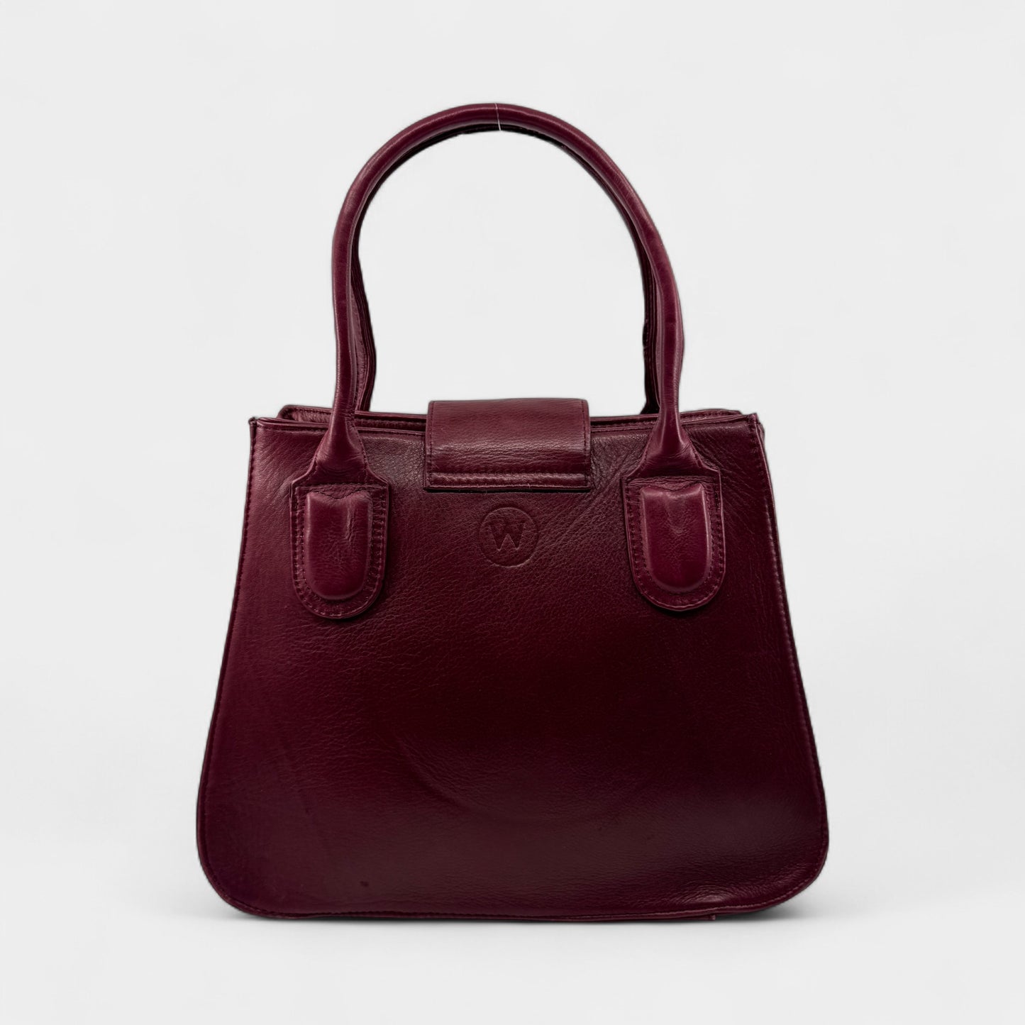 Wanderers Burgundy Red Leather Luxembourg Top Handle Handbag