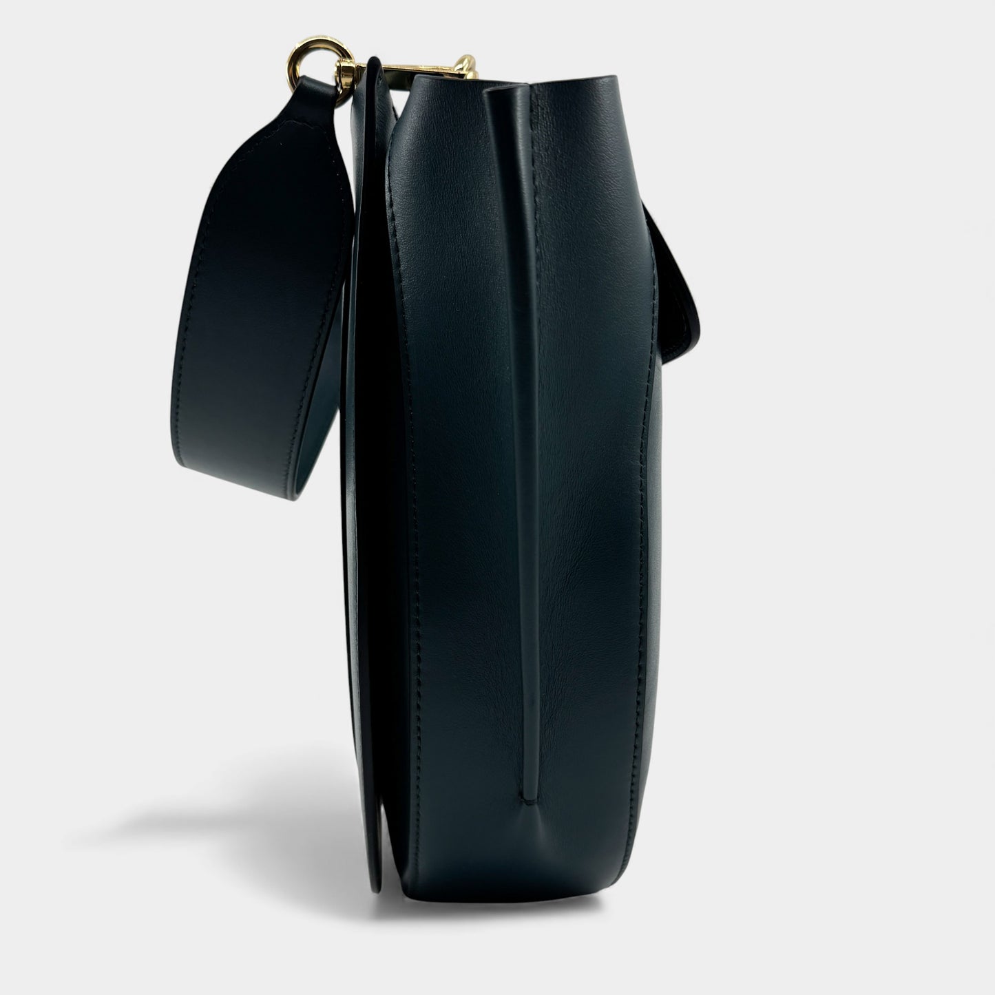 Wandler Teal Leather Medium Hortensia Crossbody Handbag