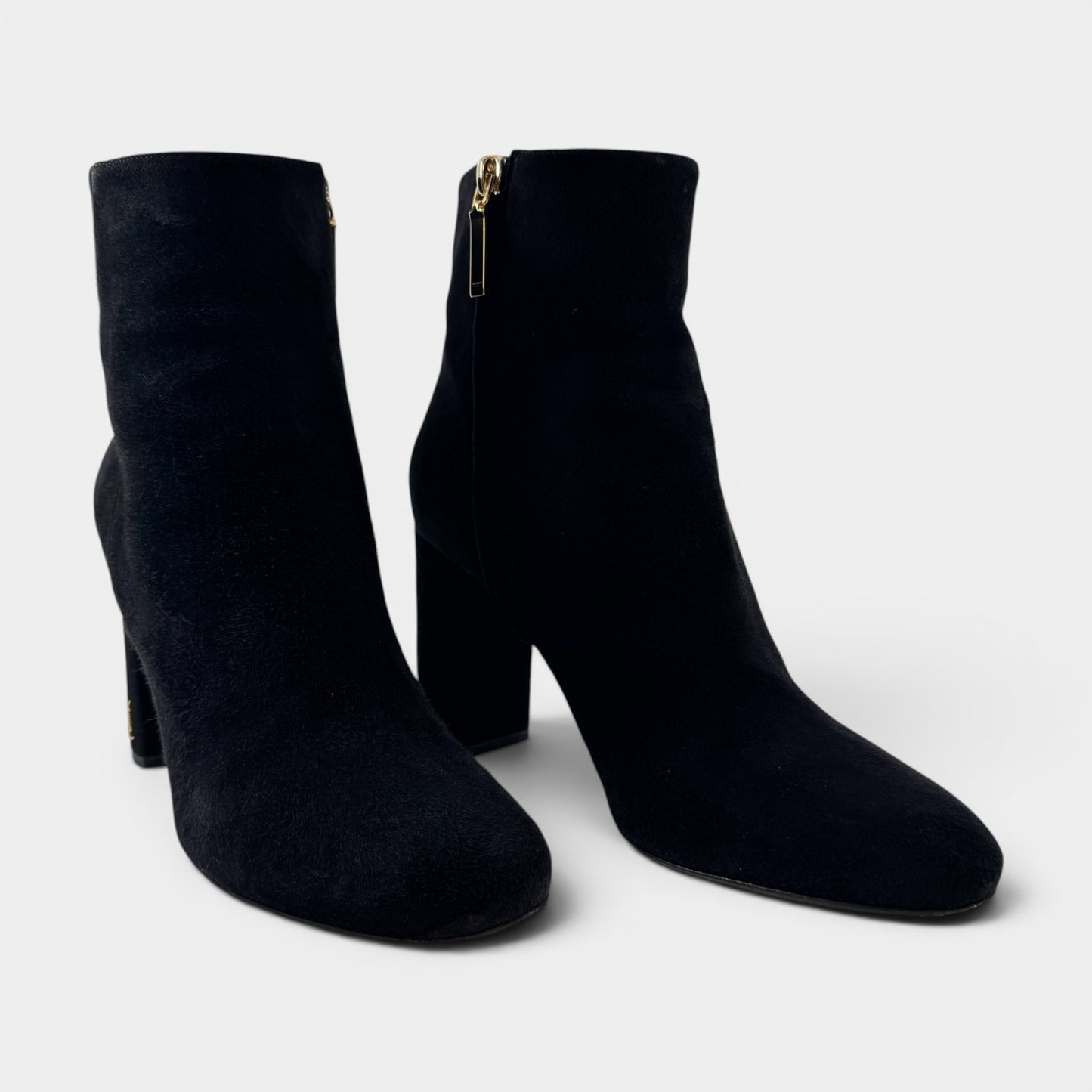 Saint Laurent YSL Black Suede LouLou 95 Ankle Boots EU39 ~ AU8