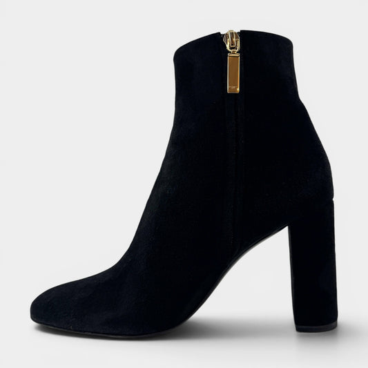 Saint Laurent YSL Black Suede LouLou 95 Ankle Boots EU39 ~ AU8