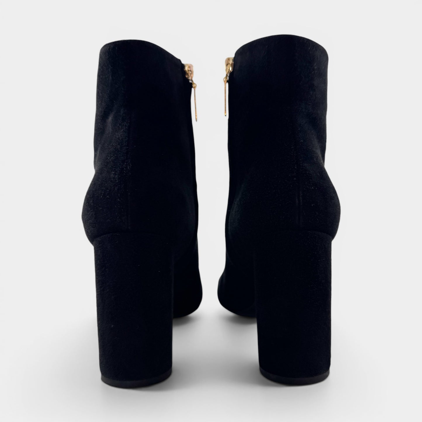 Saint Laurent YSL Black Suede LouLou 95 Ankle Boots EU39 ~ AU8