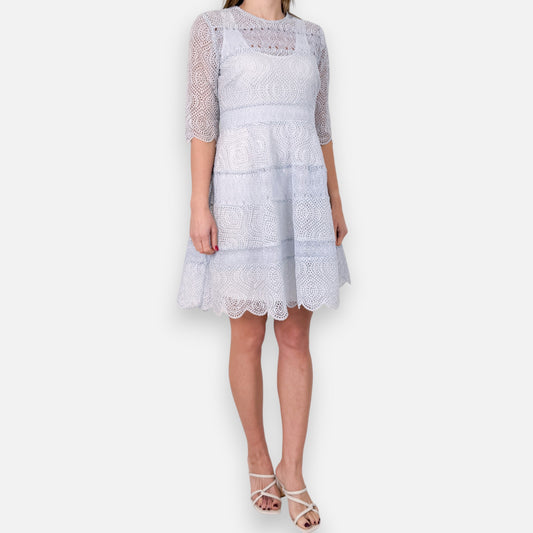 Zimmermann Blue Jasmine Adorn Embroidered Bell Dress 2 ~ AU10