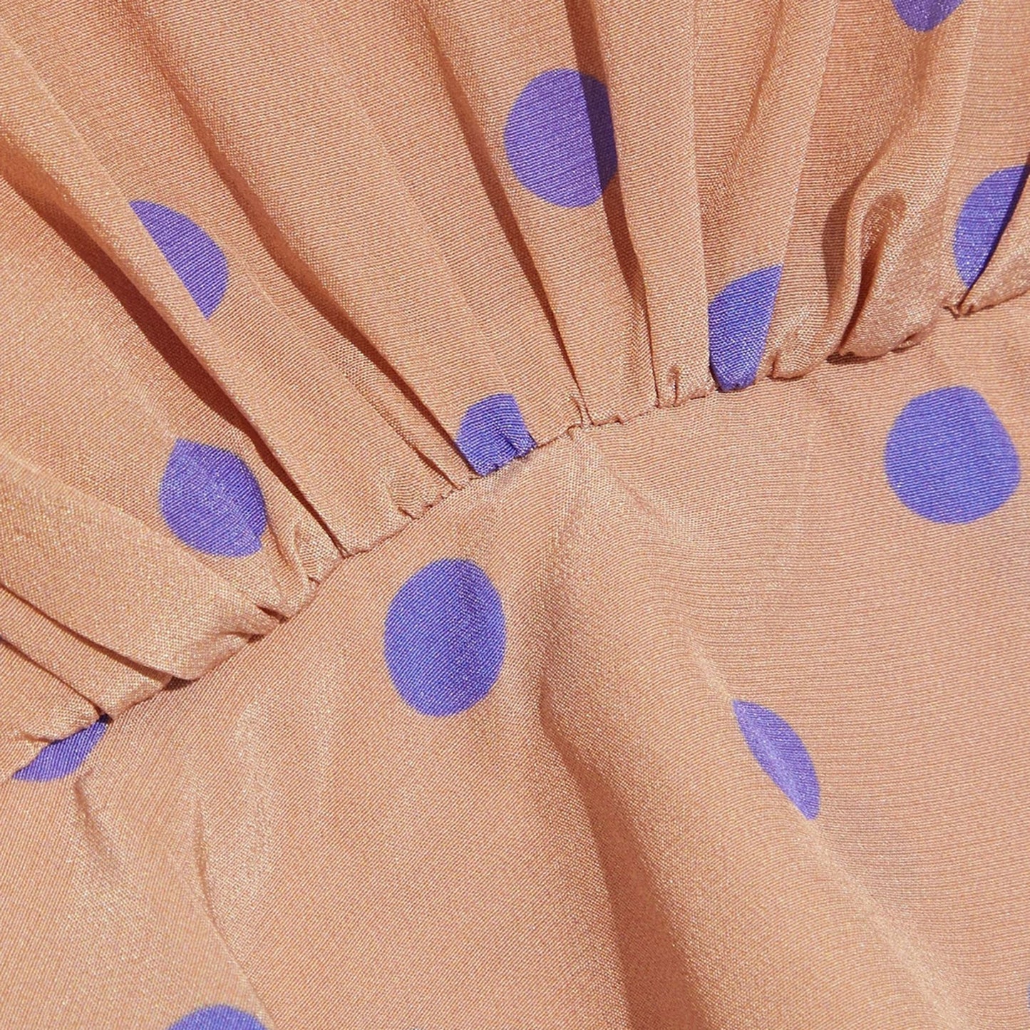 Zimmermann Blush & Purple Spot Silk Flounce Picnic Dress 3 ~ AU10-12