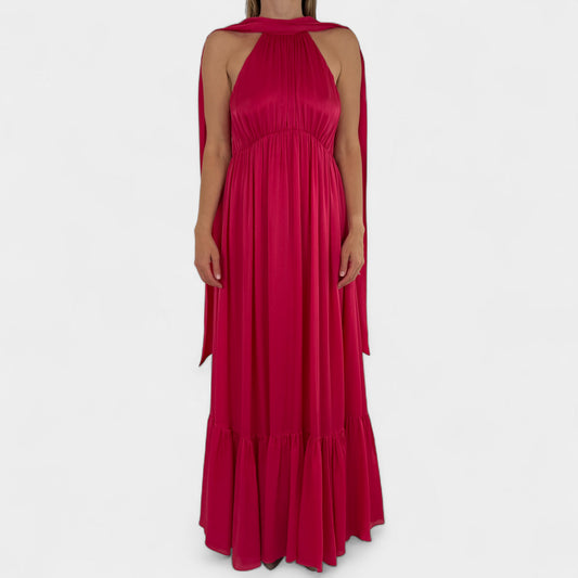 Zimmermann Pink Silk Halter Dress 2 ~ AU10 ~ Medium