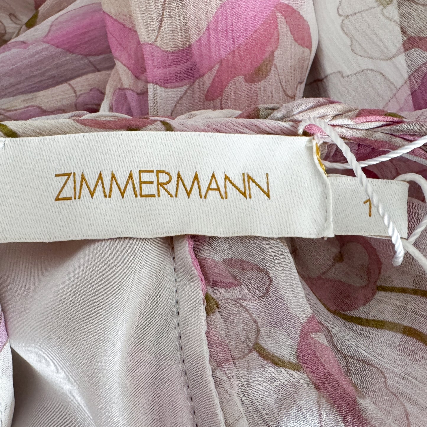 Zimmermann Pink Poppy Silk Super Eight Braid Dress 1 ~ AU8 [NEW]