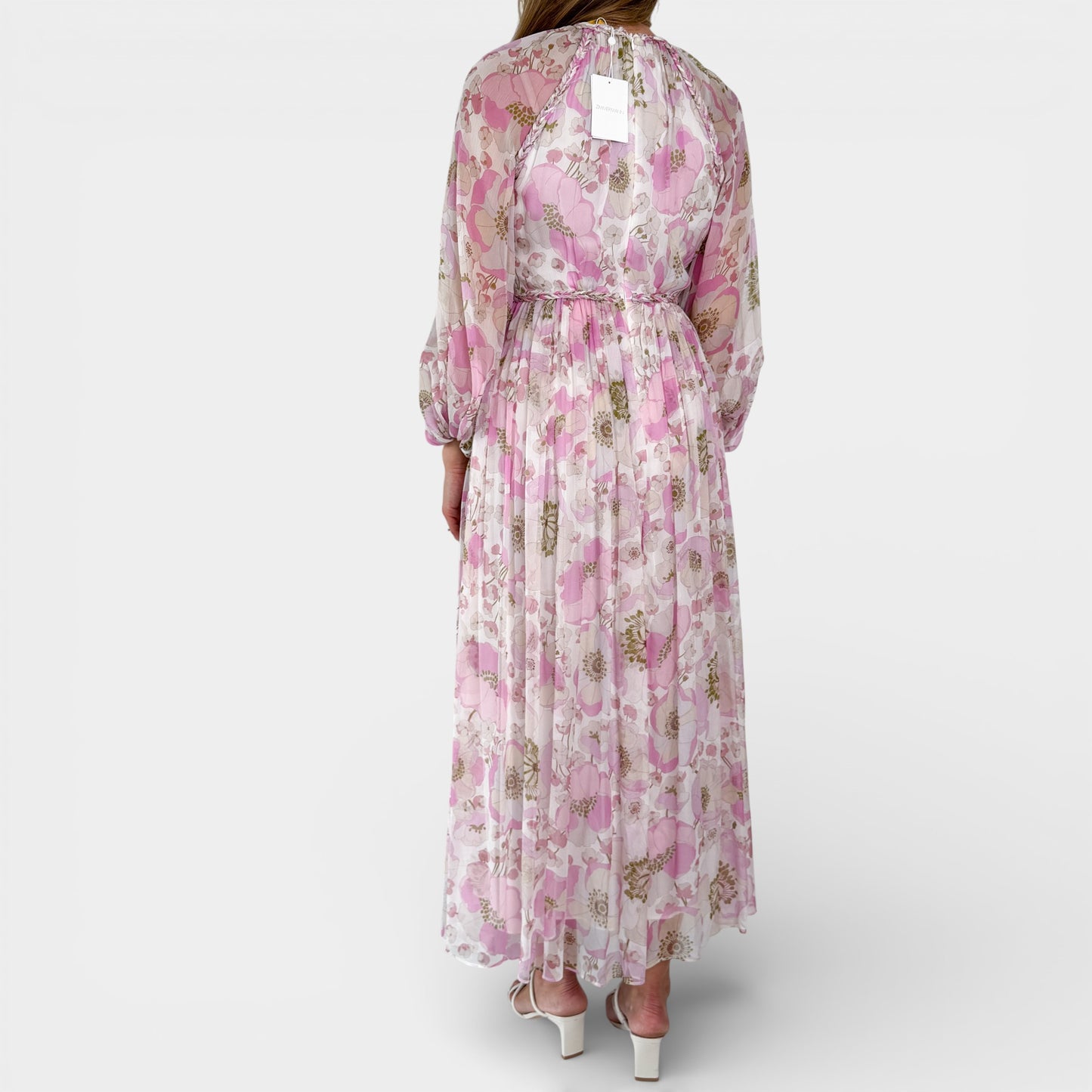 Zimmermann Pink Poppy Silk Super Eight Braid Dress 1 ~ AU8 [NEW]
