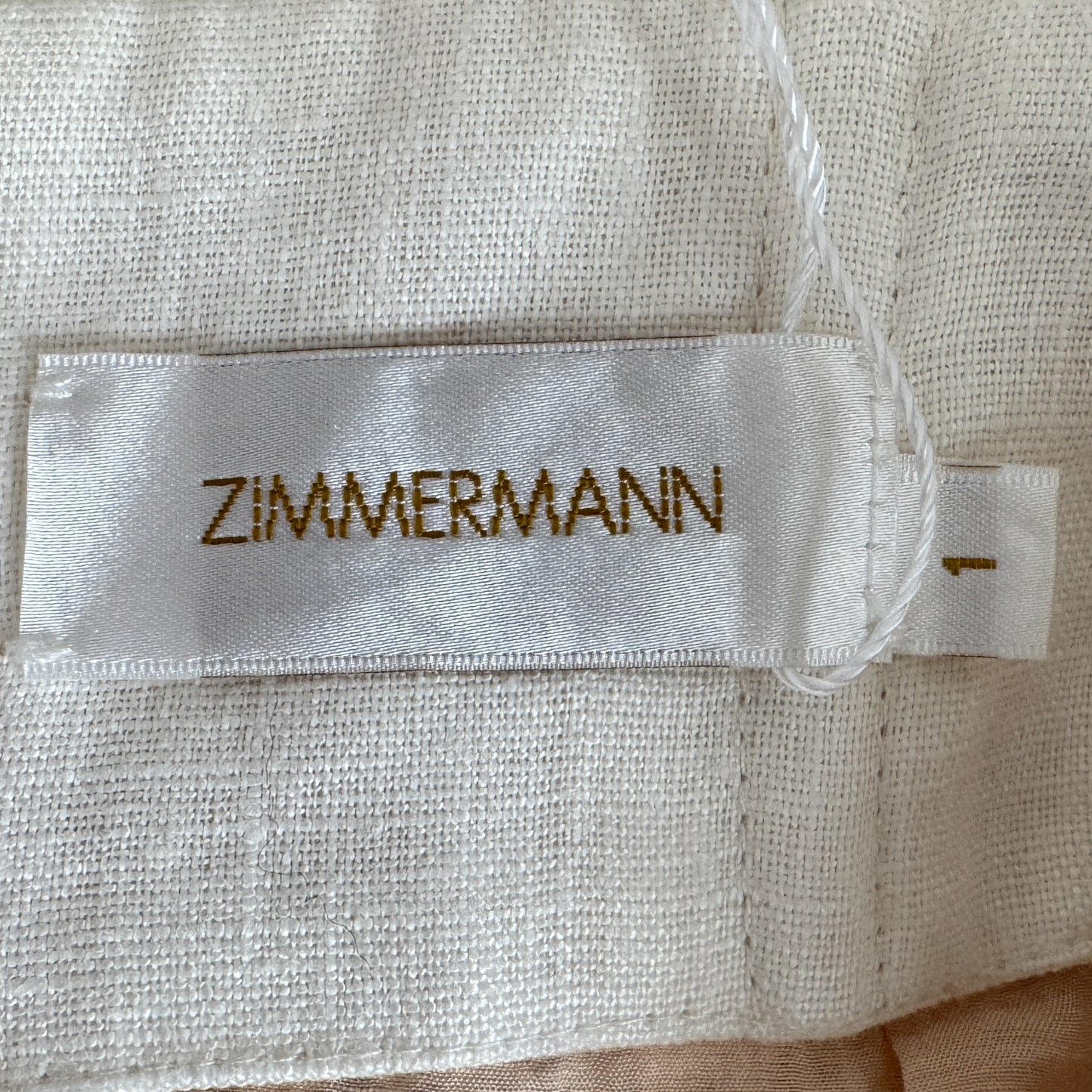 Zimmermann Painted Heart Chevron Linen High Waist Long Skirt 1 ~ AU8